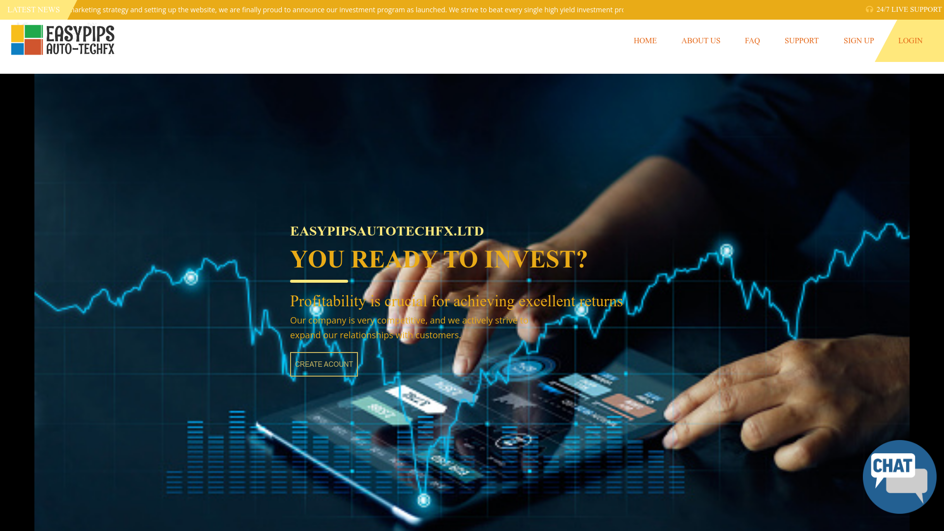 Easypips Auto Techfx Website Screenshot