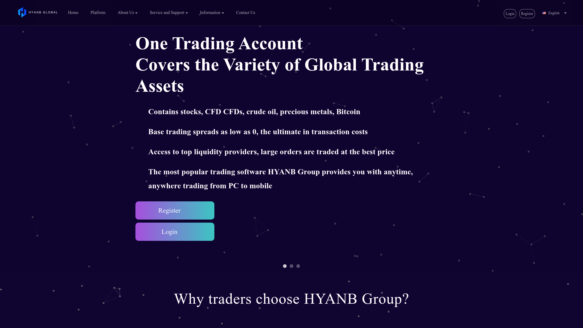 HYANB GLOBAL Website Screenshot