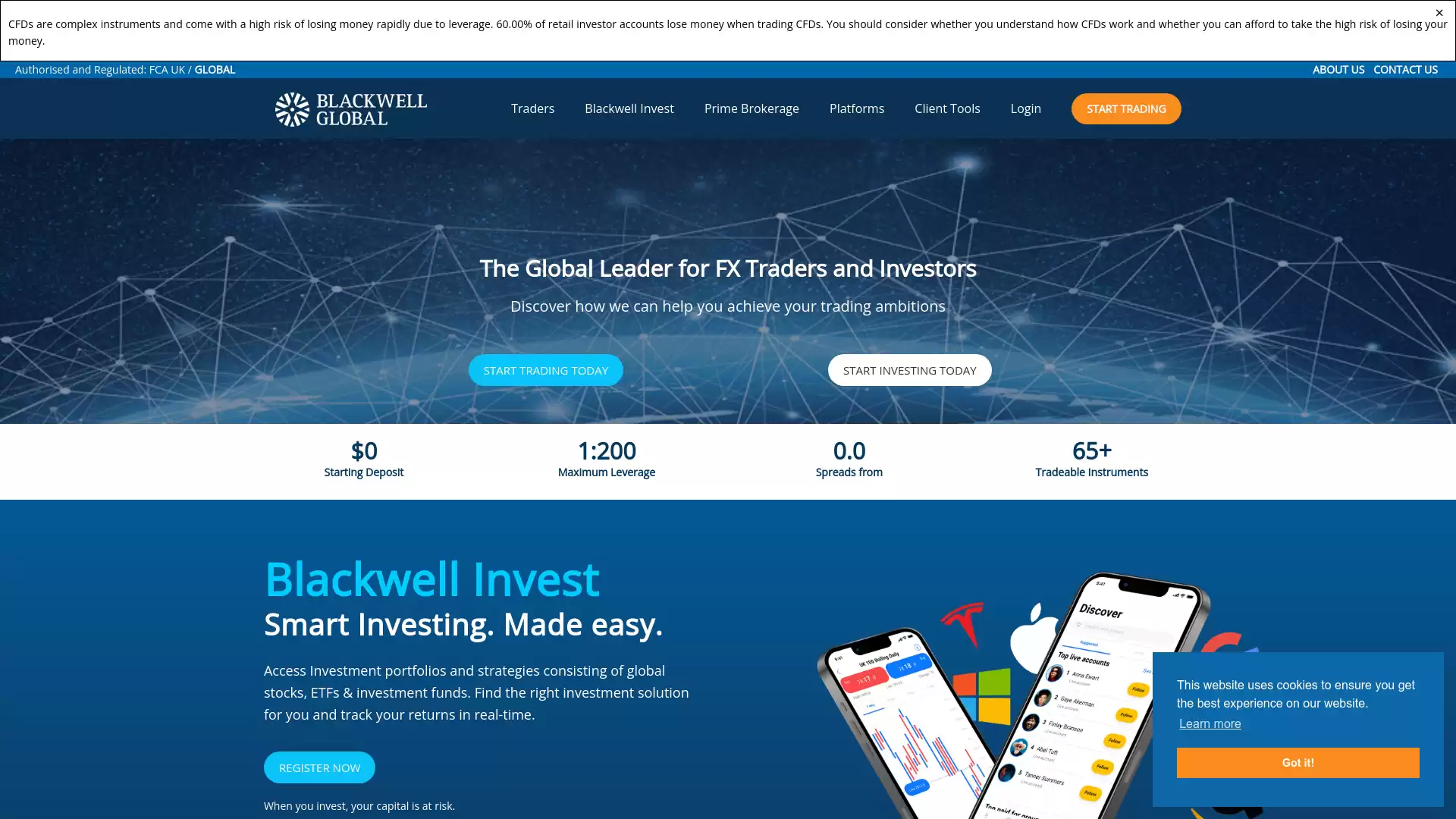 Blackwell Global Website Screenshot