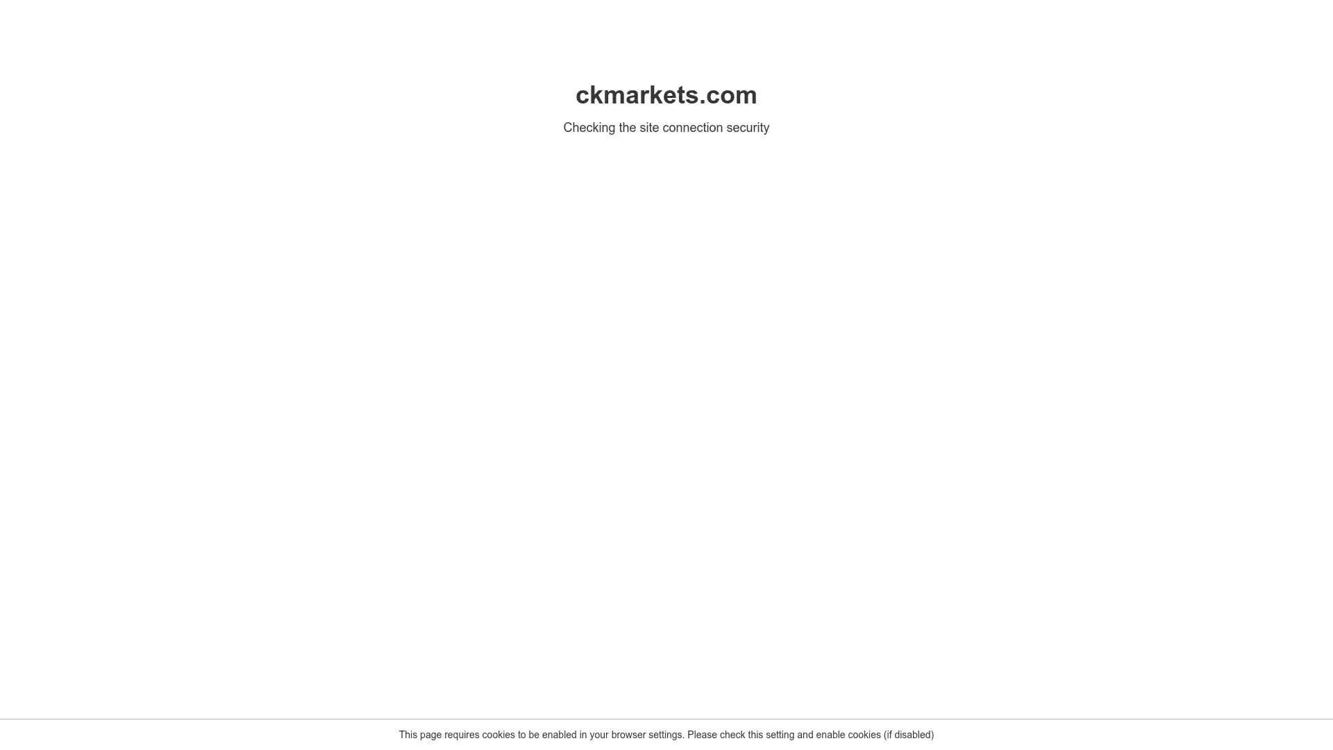 CK Markets Website Screenshot