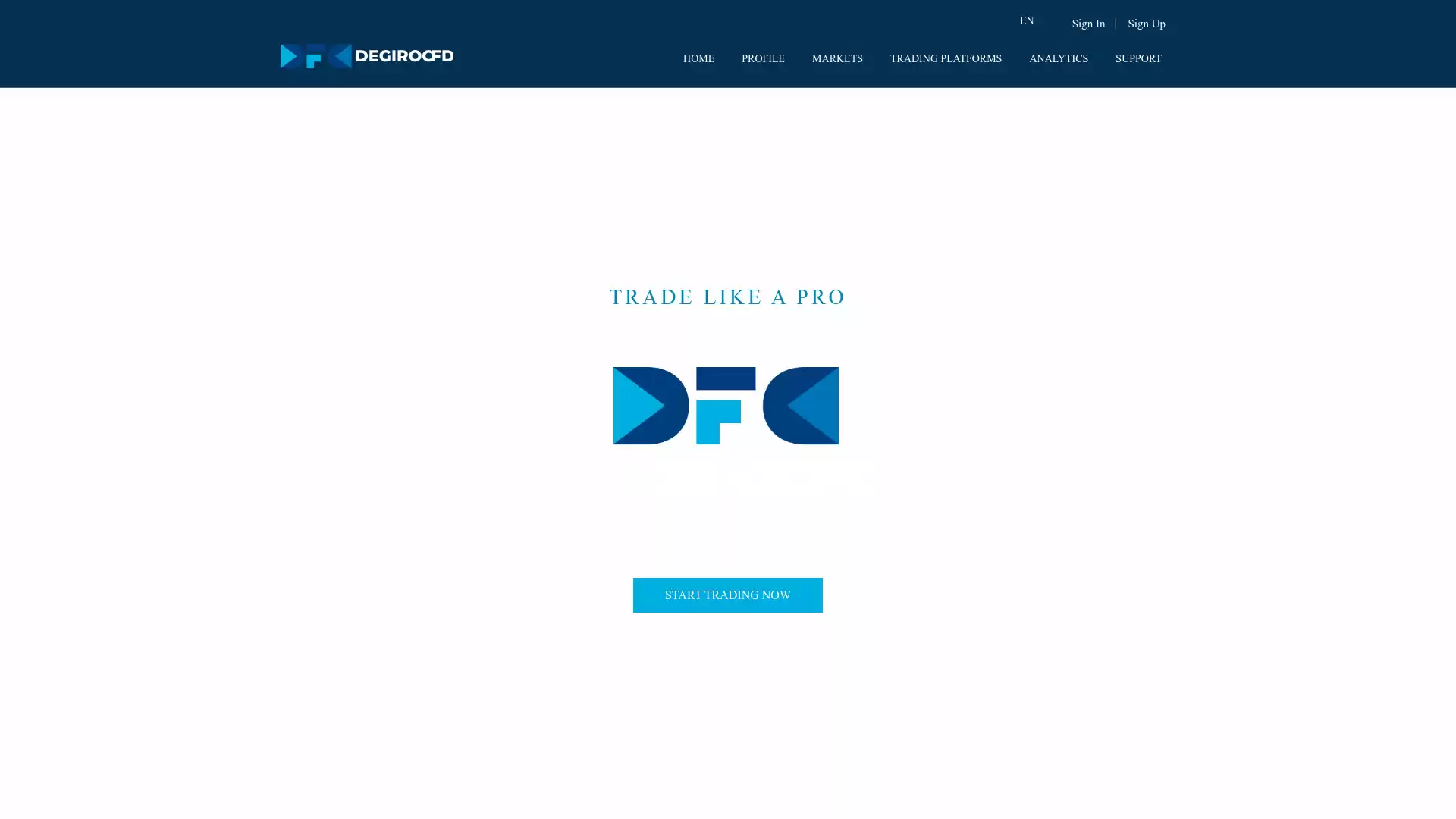 DEGIROCFD Website Screenshot