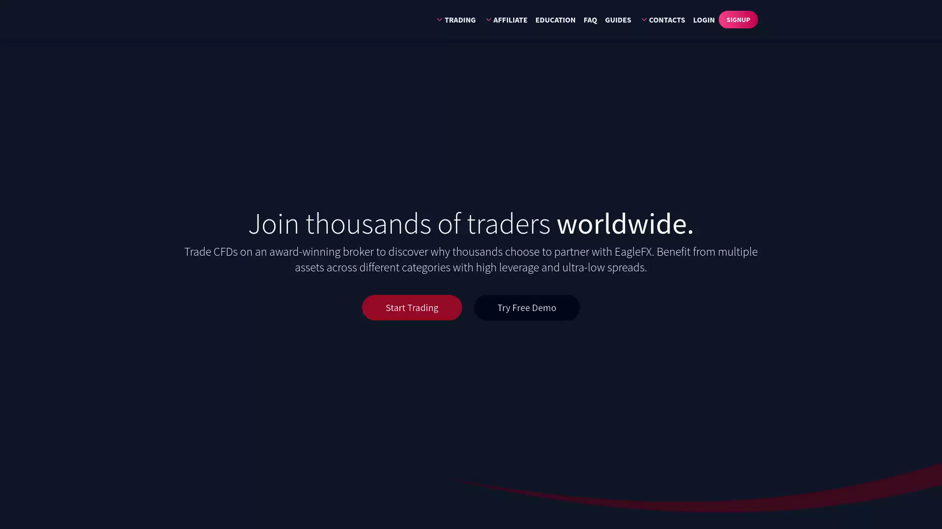 EagleFX Website Screenshot