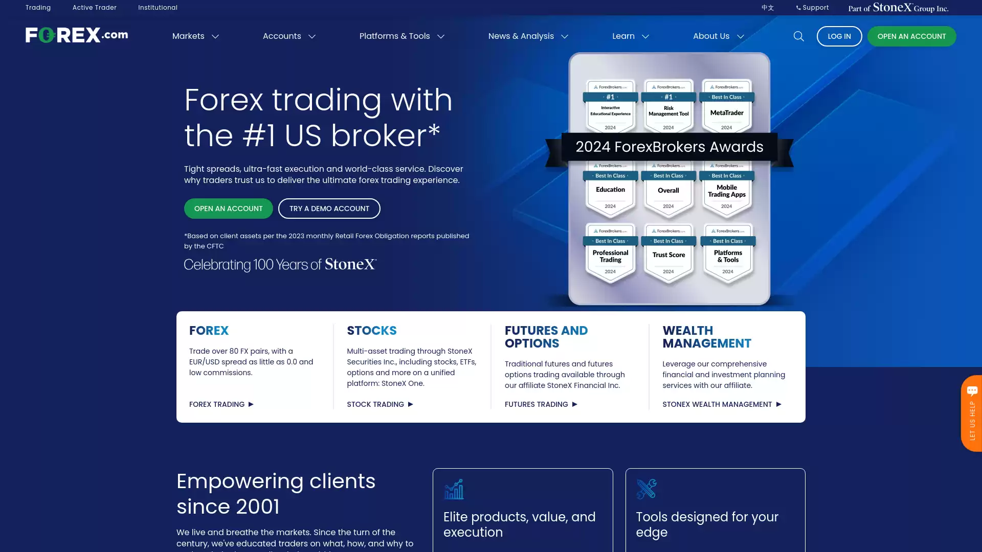 Forexcom Website Screenshot