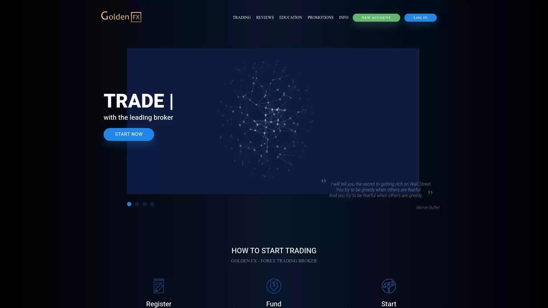 Golden FX Website Screenshot