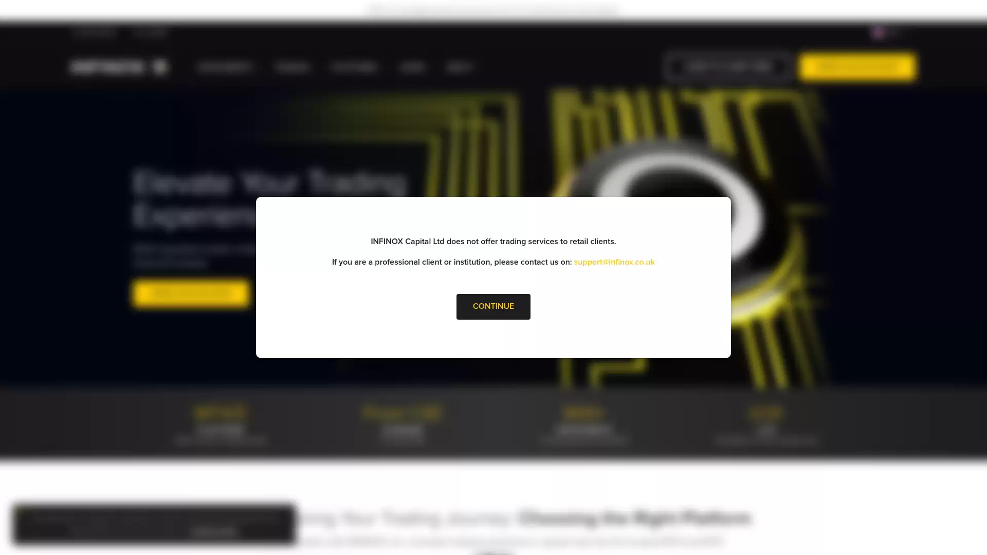 Infinox Website Screenshot