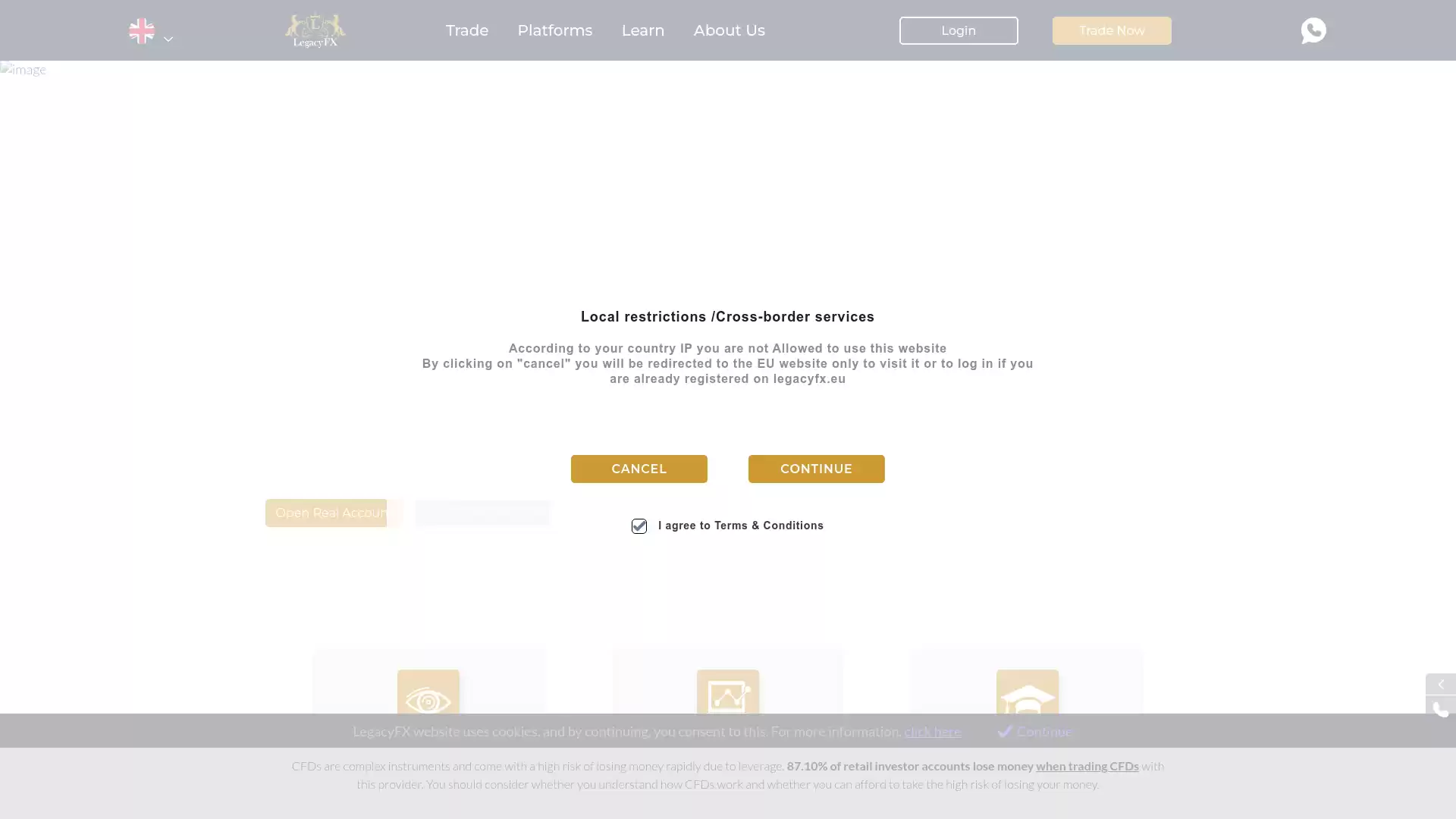 LegacyFX Website Screenshot