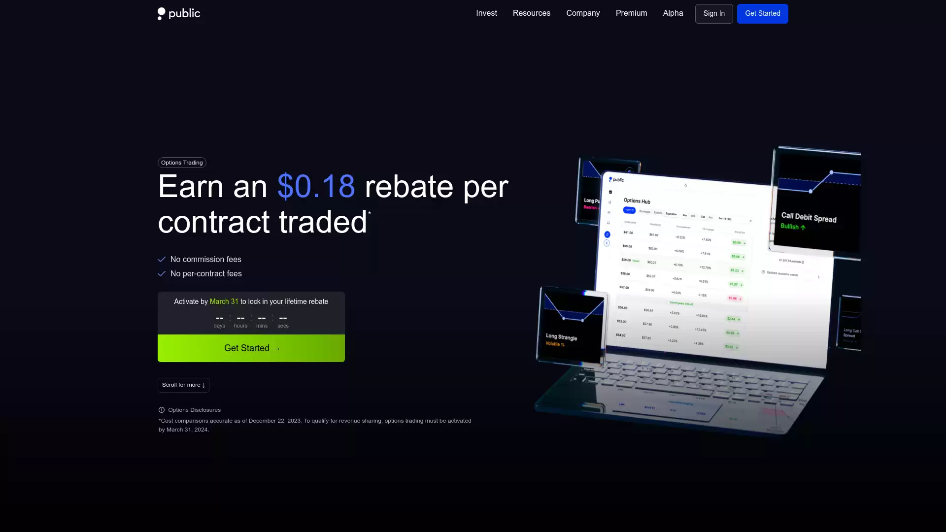 Public Website Screenshot