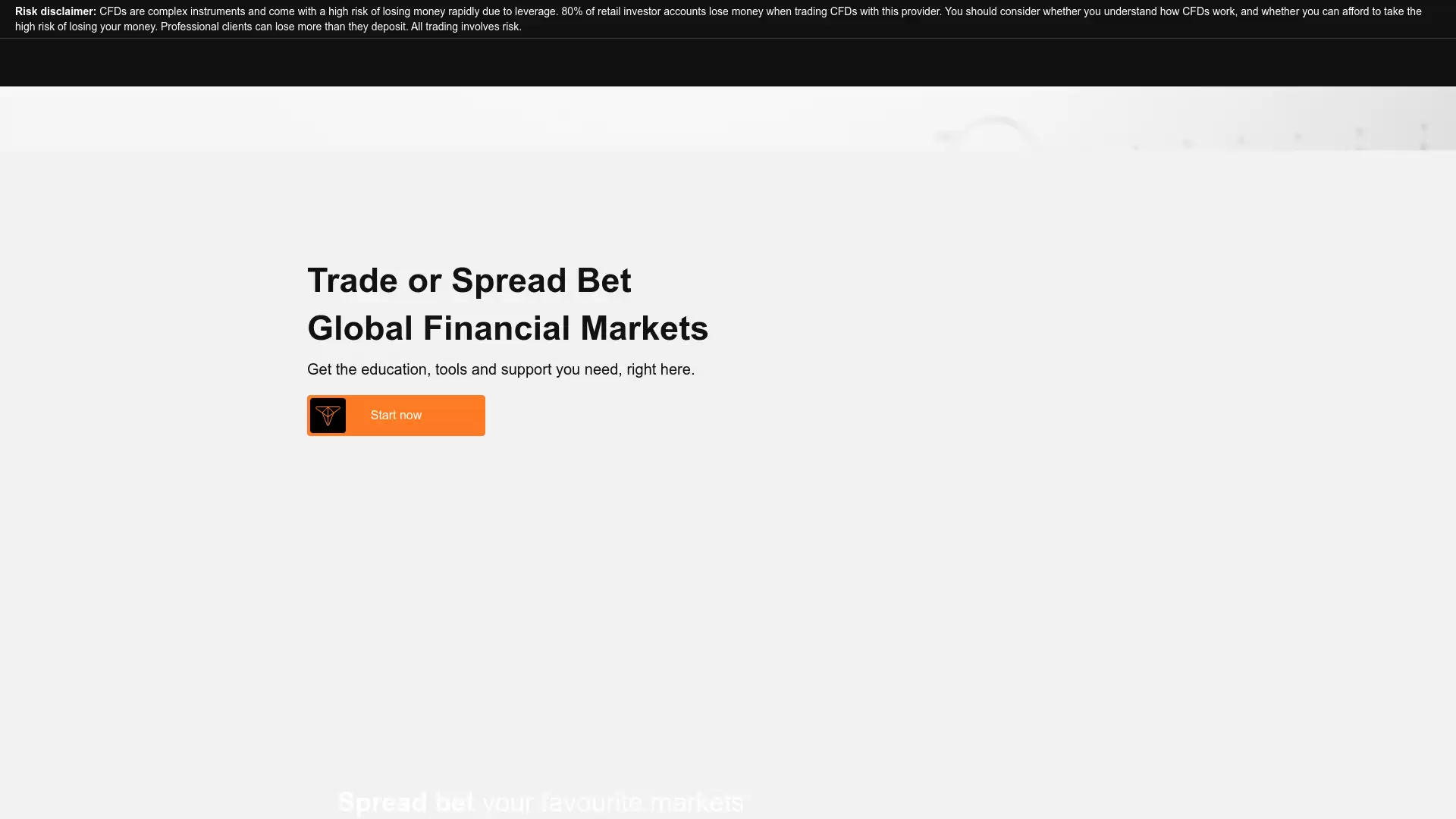 TIO Markets Website Screenshot