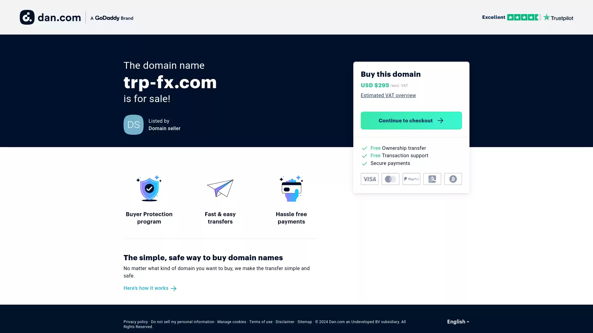 TRP Website Screenshot