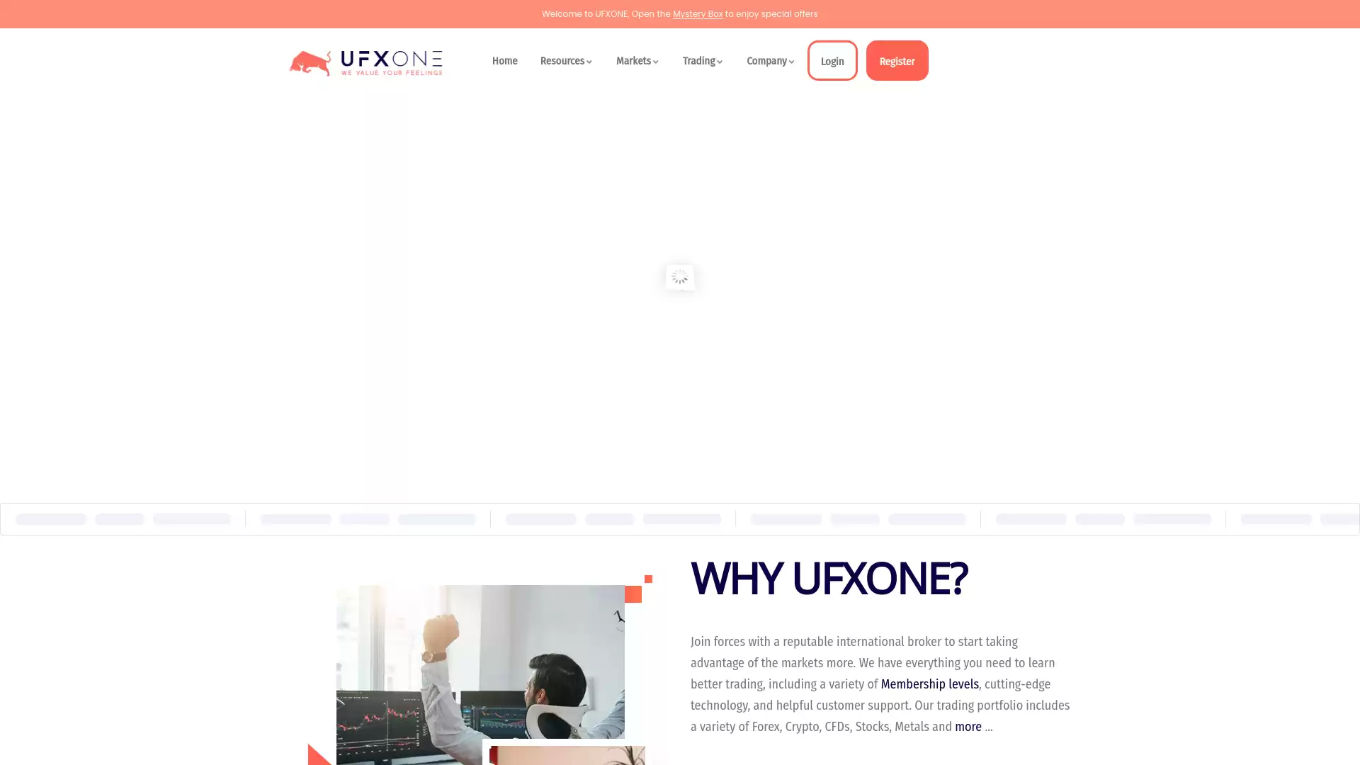 UFXONE Website Screenshot