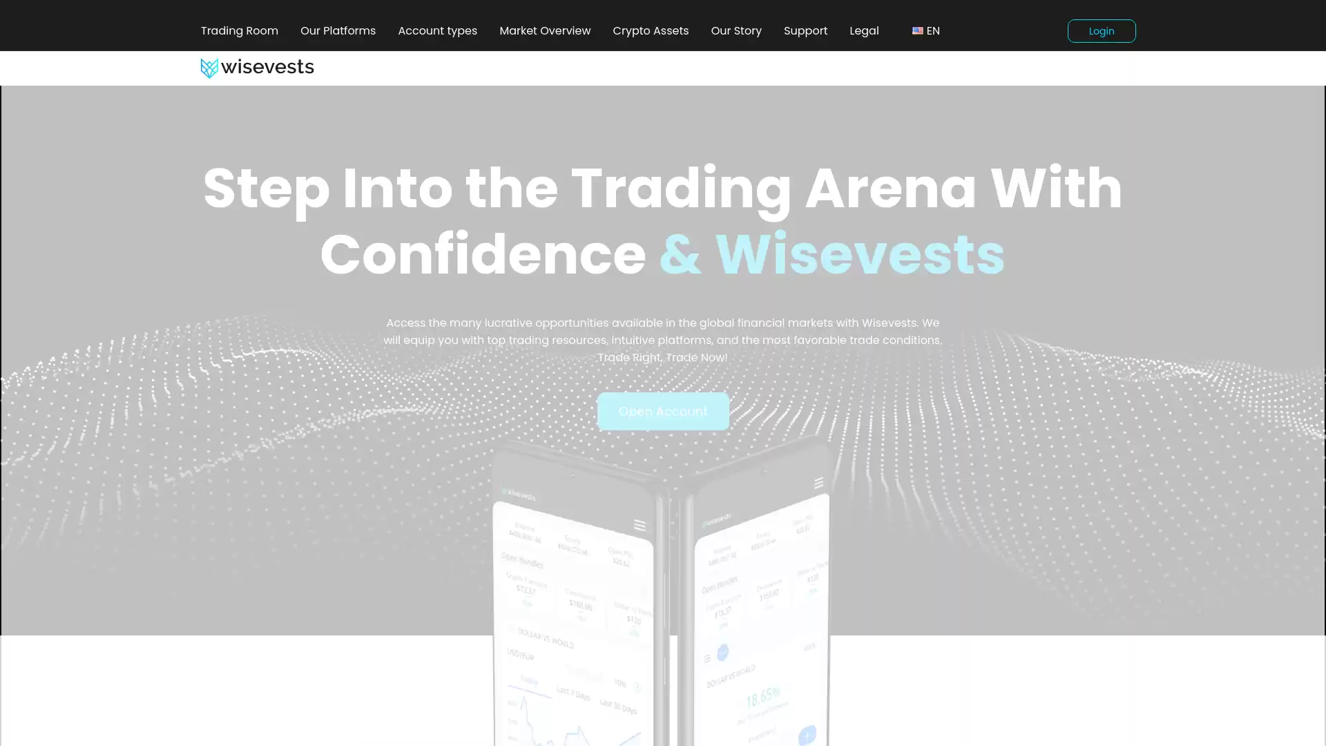 Wisevests Website Screenshot